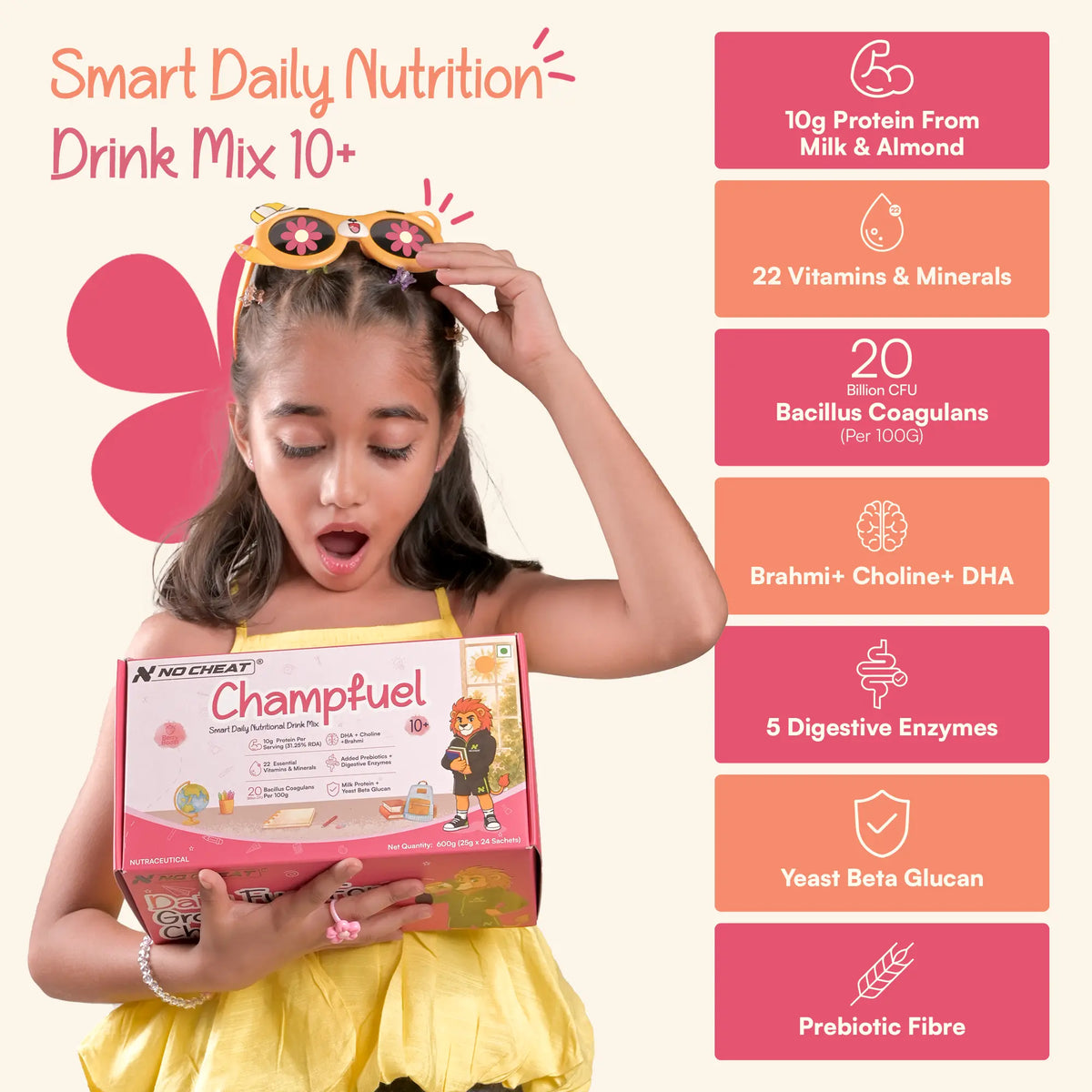 Champfuel Smart Daily Nutritional Drink Mix 10+ (Berryboost)