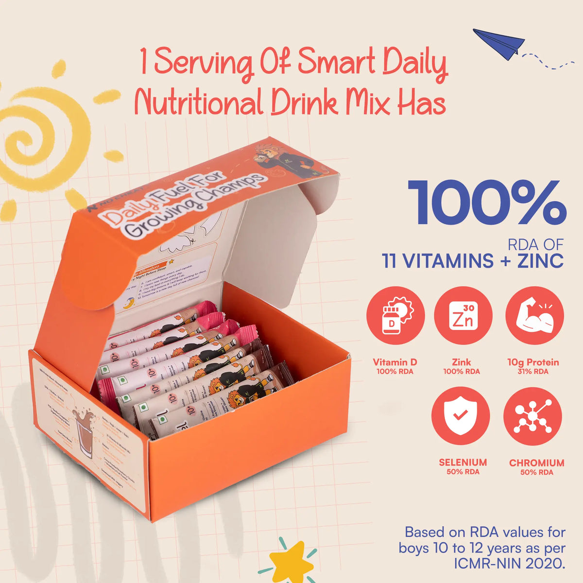 Champfuel Smart Daily Nutritional Drink Mix 10+ (Assorted)