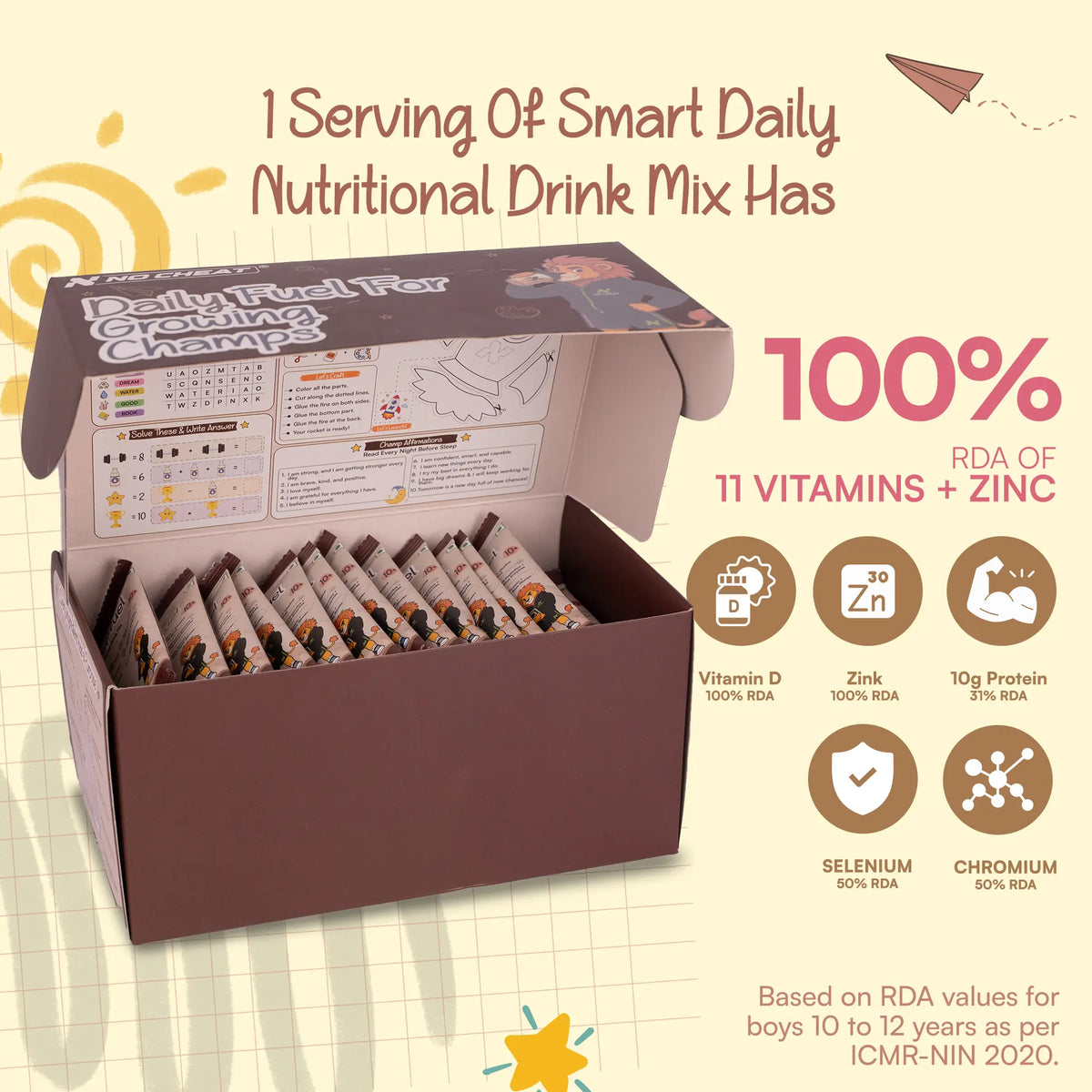 Champfuel Smart Daily Nutritional Drink Mix 10+ (Chocoboost)