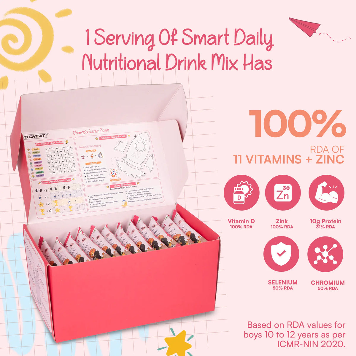 Champfuel Smart Daily Nutritional Drink Mix 10+ (Berryboost)