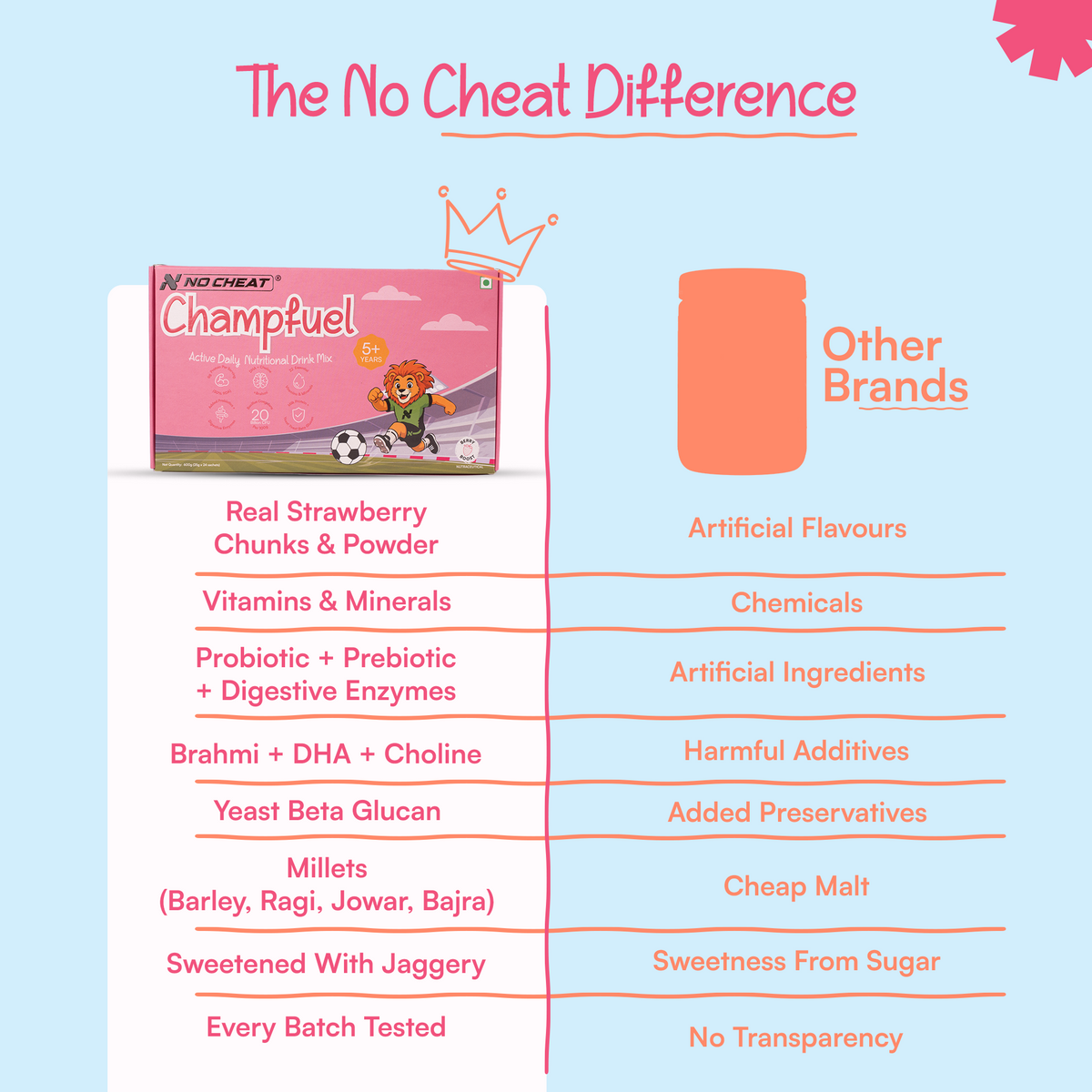 Champfuel Active Daily Nutrition Drink Mix 5+ (Berryboost)