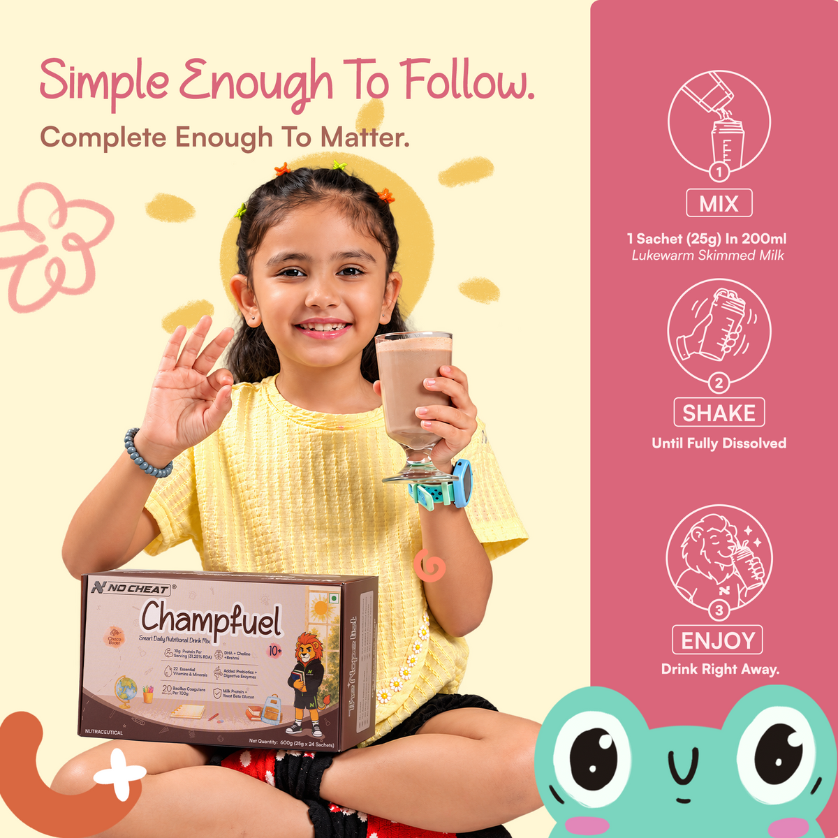 Champfuel Smart Daily Nutritional Drink Mix 10+ (Chocoboost)