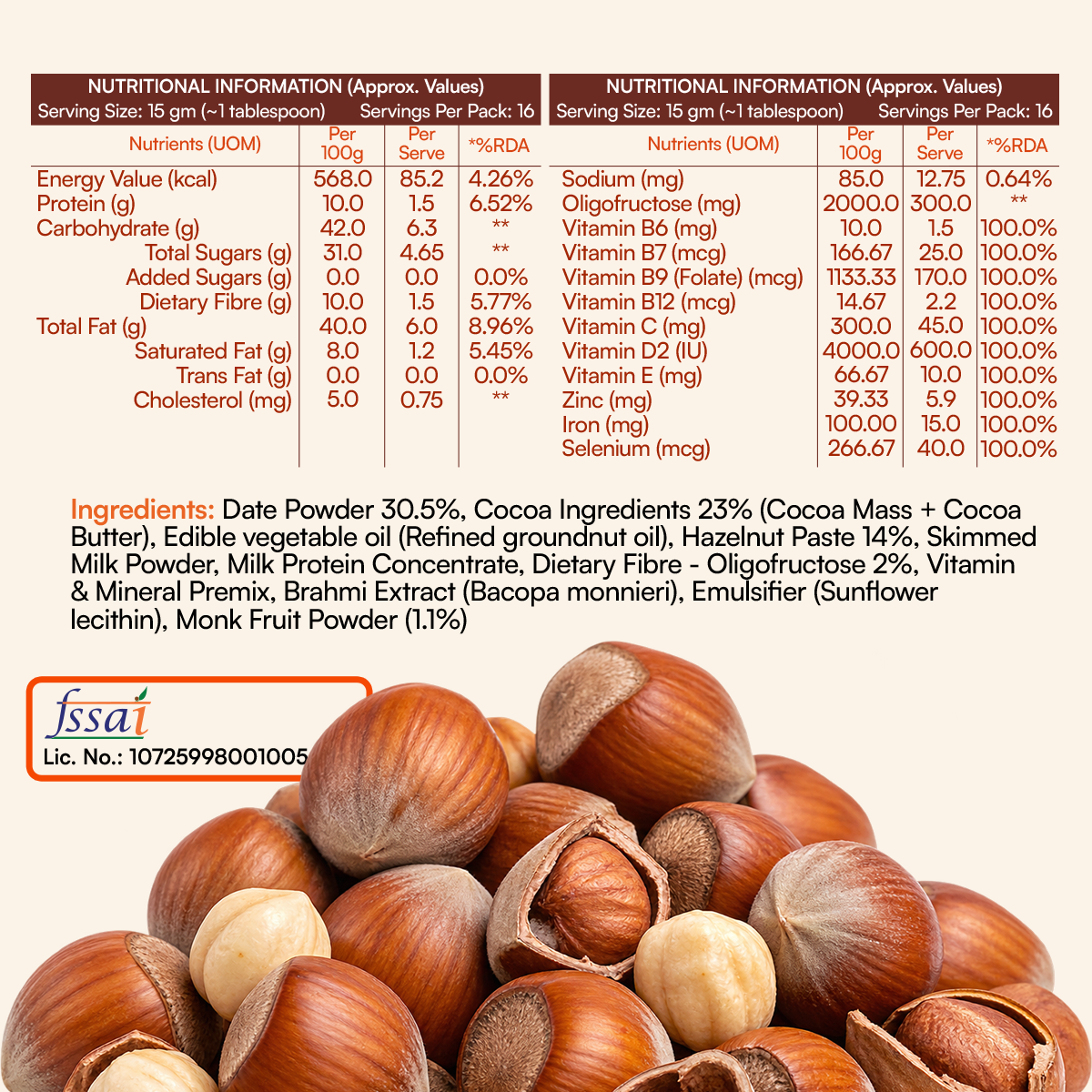 CHAMPFUEL CHOCONUT SPREAD
