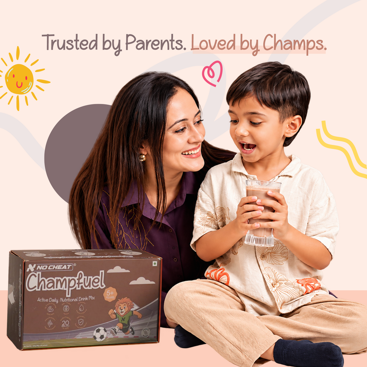 Champfuel Active Daily Nutrition Drink Mix 5+ (Chocoboost)