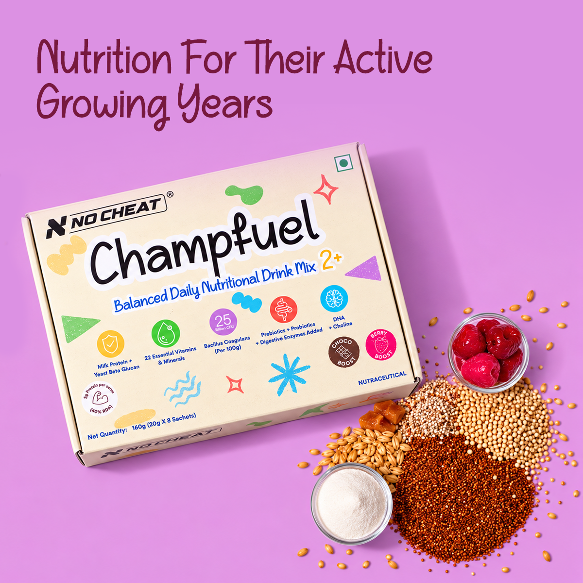 CHAMPFUEL BALANCED DAILY NUTRITION DRINK MIX 2+ (Assorted)