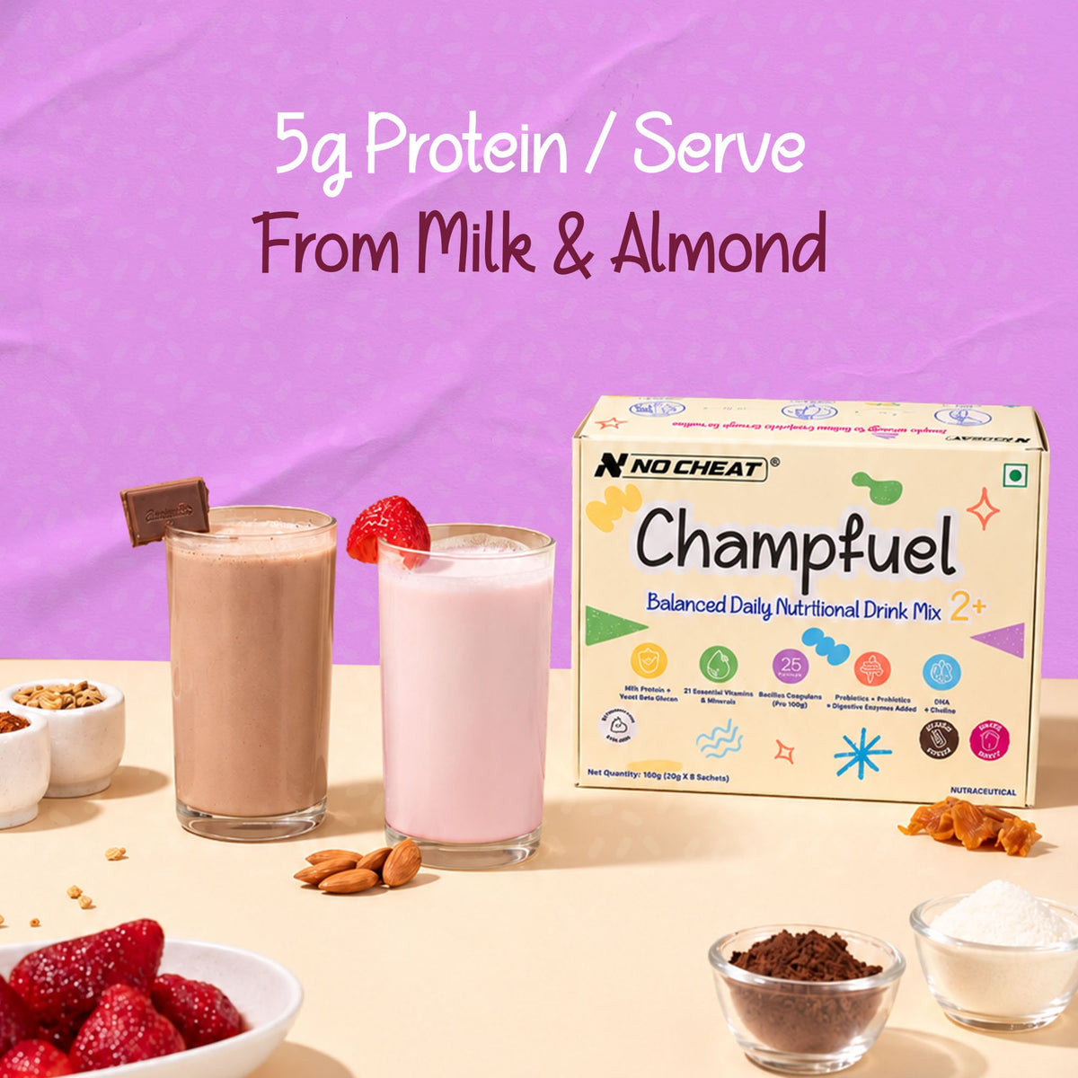 CHAMPFUEL BALANCED DAILY NUTRITION DRINK MIX 2+ (Assorted)